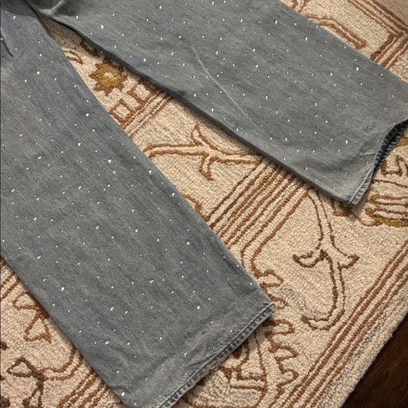 🩵RAG & BONE Logan Mid-Rise Wide Leg Studded Denim - Picture 16 of 16